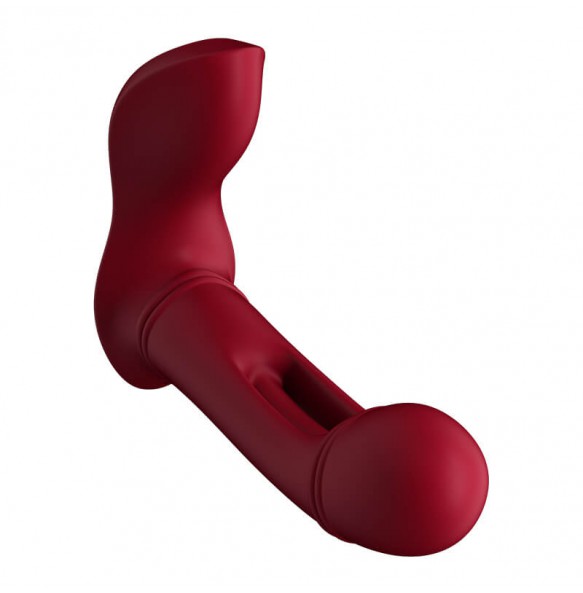 MizzZee - Wave Tongue Wearable Vibrator (Chargeable - Red Rose)